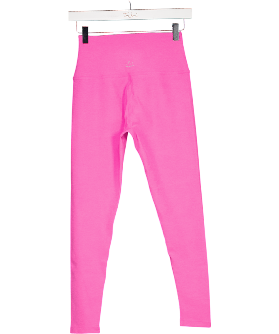 Beyond Yoga Pink Spacedye Caught In The Midi High Waisted Legging UK M