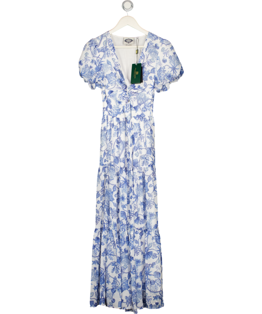 HOLLAND COOPER Giselle Dress Blue Seashell UK 8