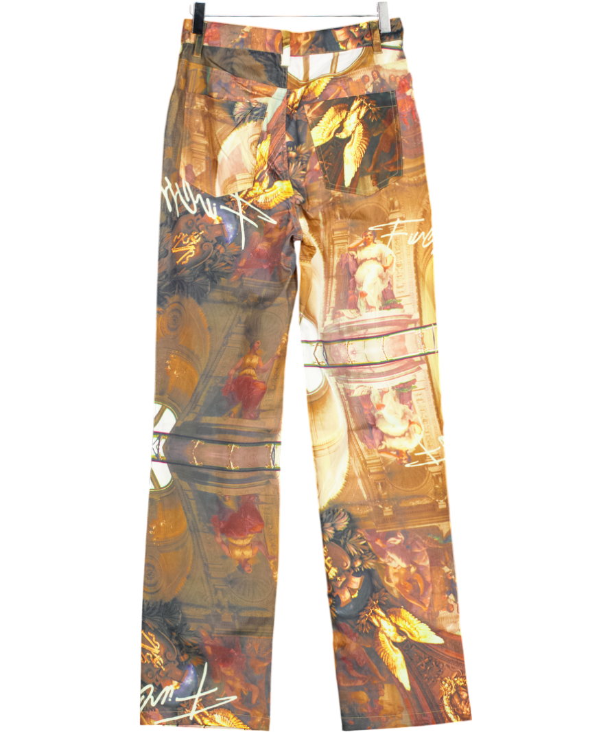 Finesse Yellow Fredi Trousers UK S