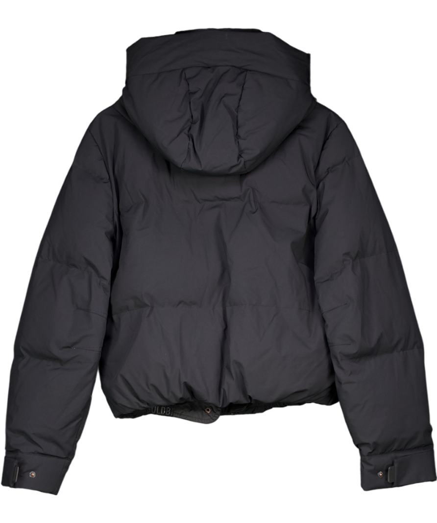 Goldbergh Black Riley Quilted Hooded Down Filled Ski Jacket UK 6