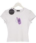 White Fox White Ring My Phone Baby Tee UK S