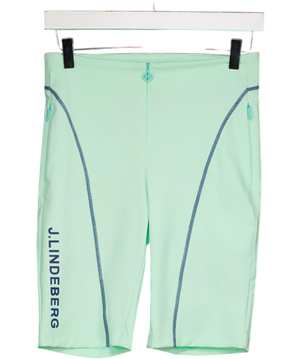 J.LINDEBERG Mint Green Logo Francesca Short Tights UK S