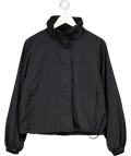 4th & Reckless Tyla Black Funnel Neck Windbreaker Jacket UK 10