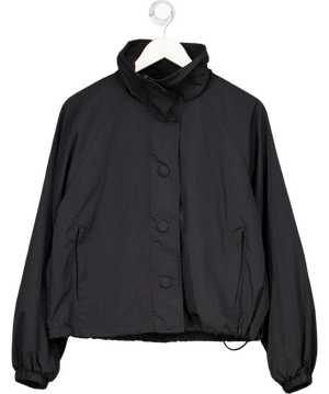 4th & Reckless Tyla Black Funnel Neck Windbreaker Jacket UK 10
