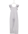 Freya Lillie White / Grey Organic Cotton Frill Sleeve Jumpsuit 4-5 Years