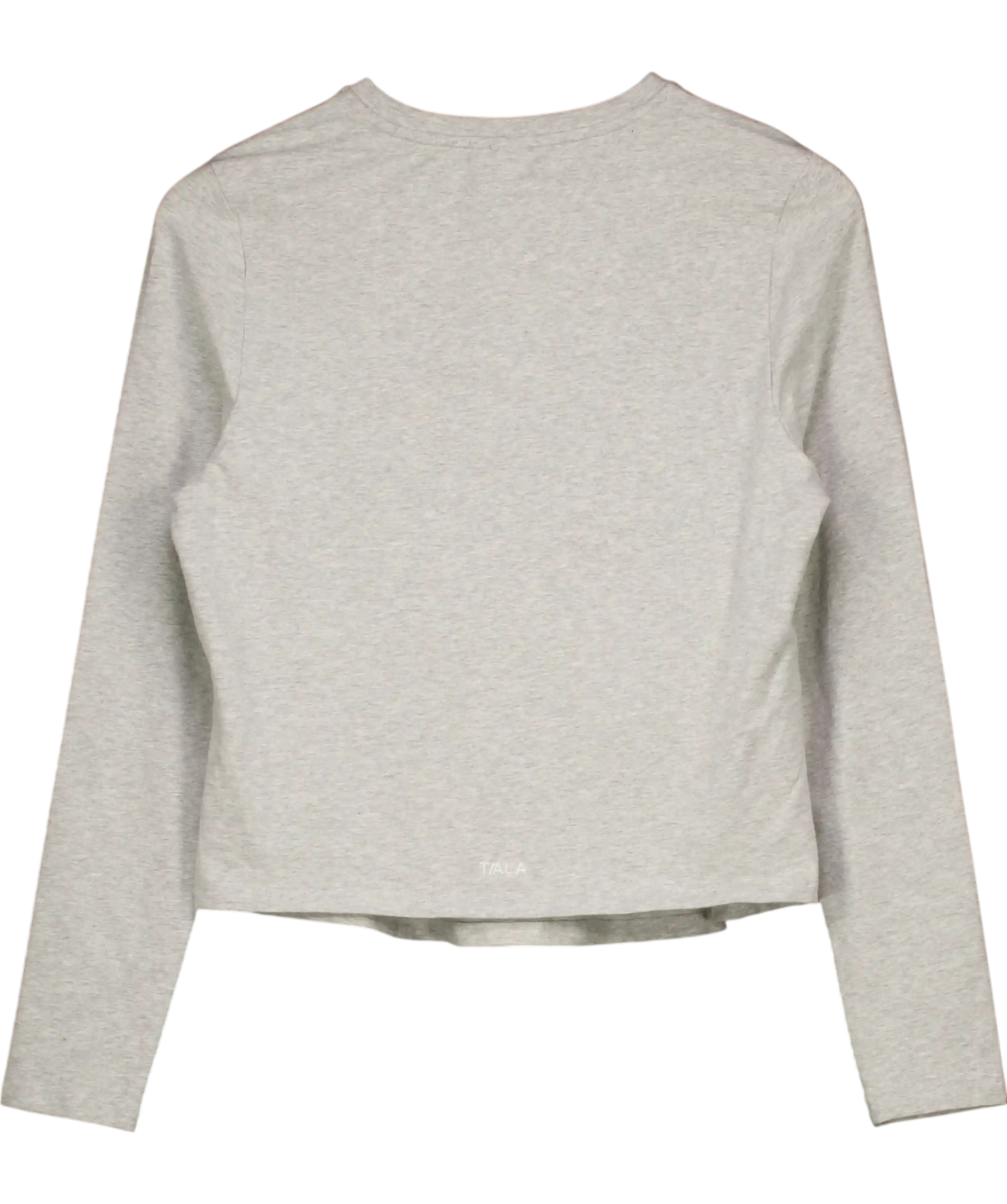 TALA Grey Asymmetric Ruched Long Sleeve Top UK XL