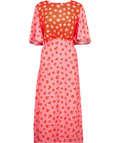 TWISTED WUNDER Pink Floral Midi Dress UK 22