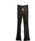 White Fox Moonlit Vows Beaded Pants Black UK S