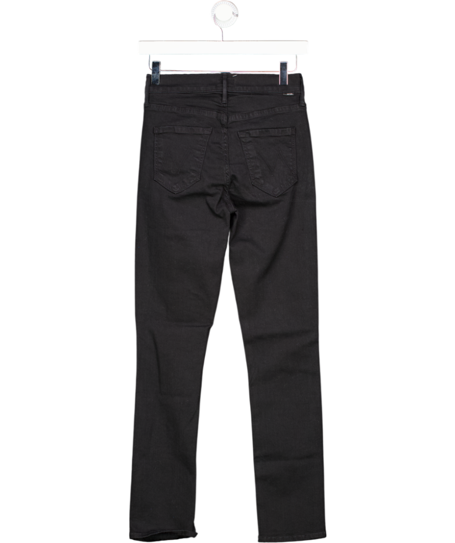 Mother Black The Dazzler Ankle Mid-rise Straight-leg Jeans W25