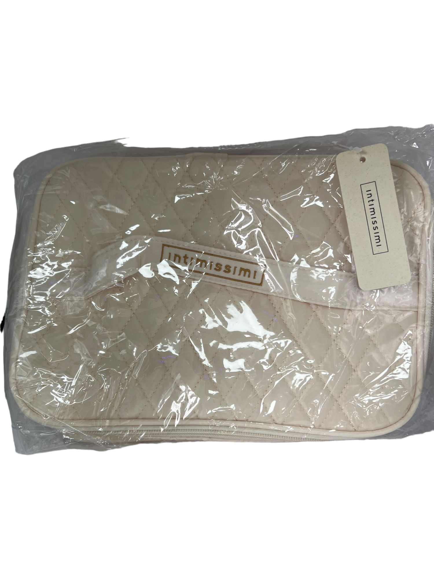 Intimissimi Cream Quilted Cosmetic Bag