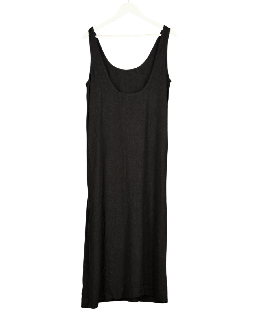 ASOS Black Scoop Neck Maxi Dress UK 10