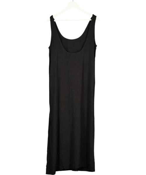 ASOS Black Scoop Neck Maxi Dress UK 10