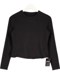 ALAYT Black Long Sleeve Top UK M