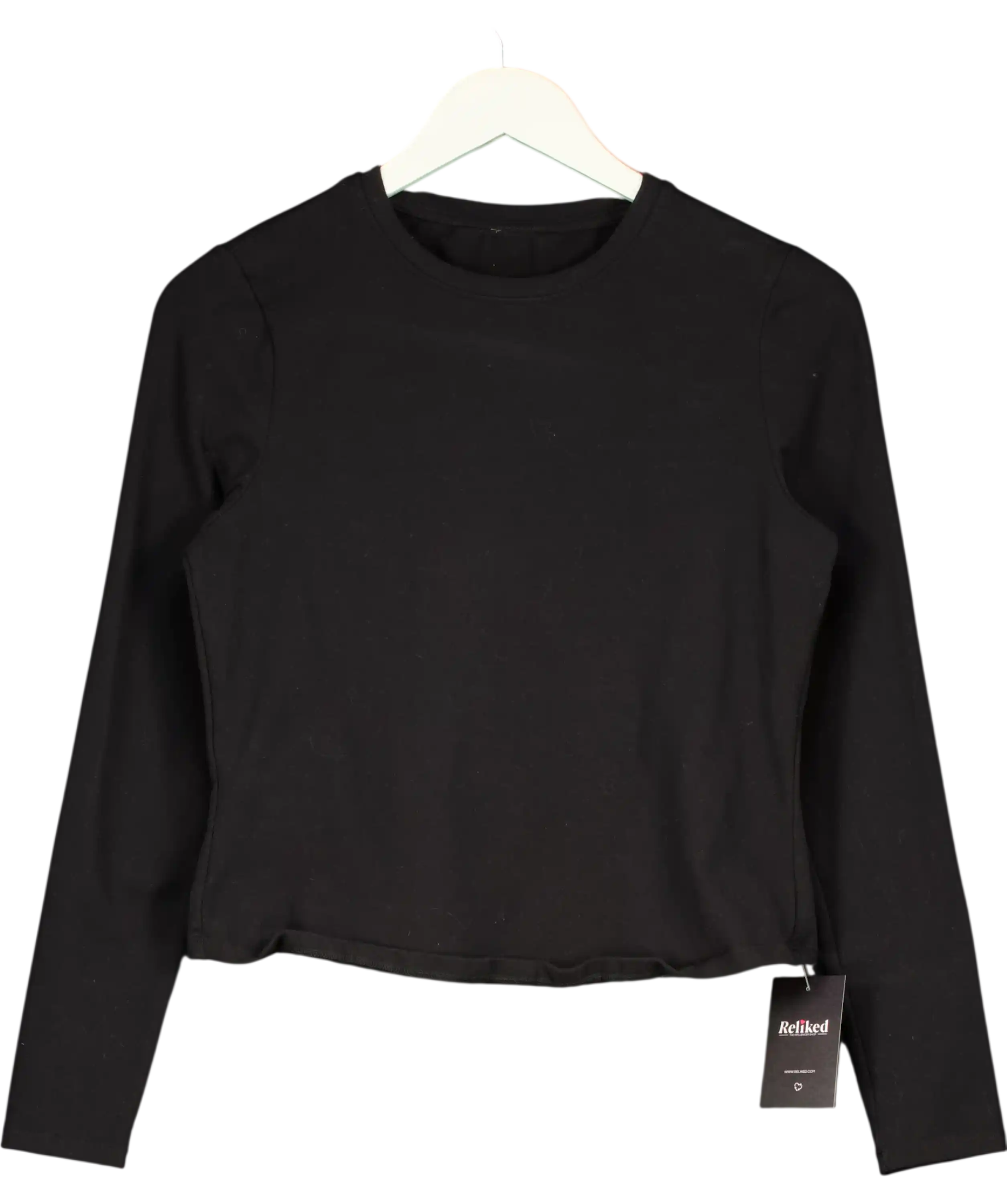 ALAYT Black Long Sleeve Top UK M