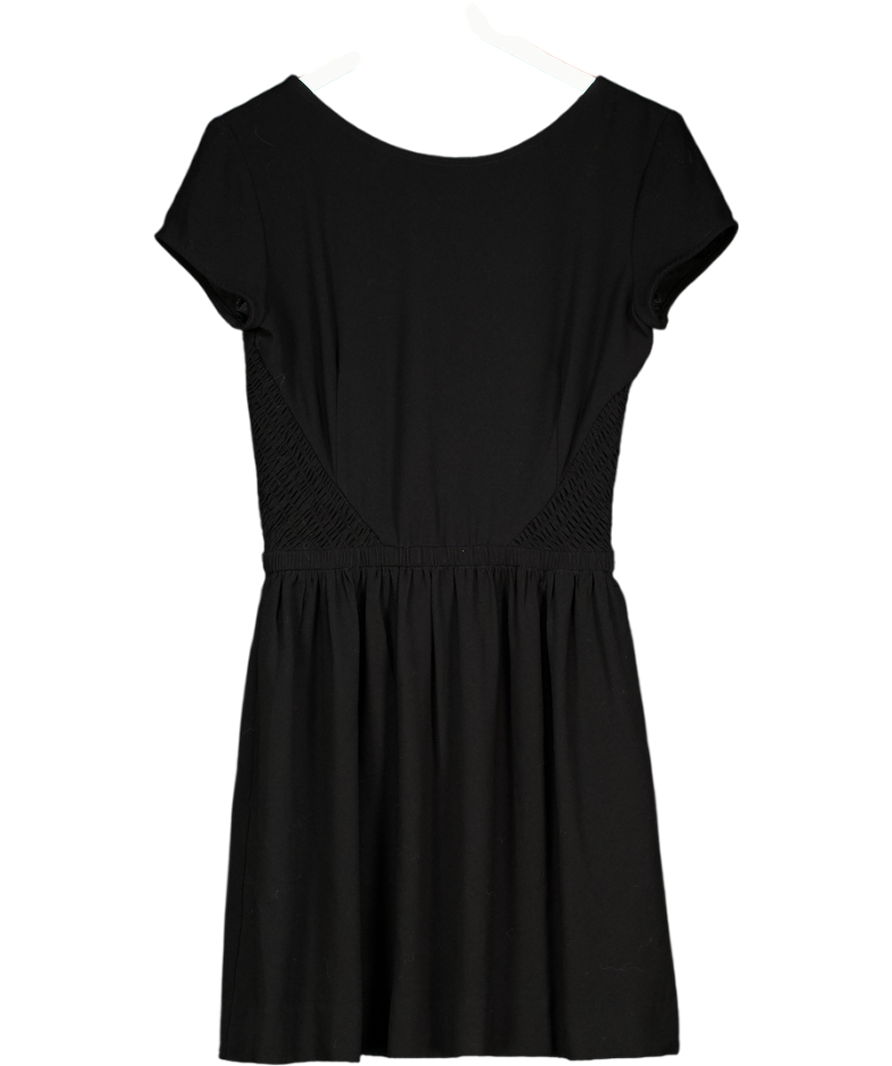 MAJE Gazette Little Black Fit & Flare Crepe Mini  Dress With Pockets Sz3 UK 10/12