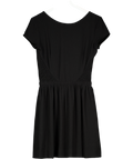 MAJE Gazette Little Black Fit & Flare Crepe Mini  Dress With Pockets Sz3 UK 10/12