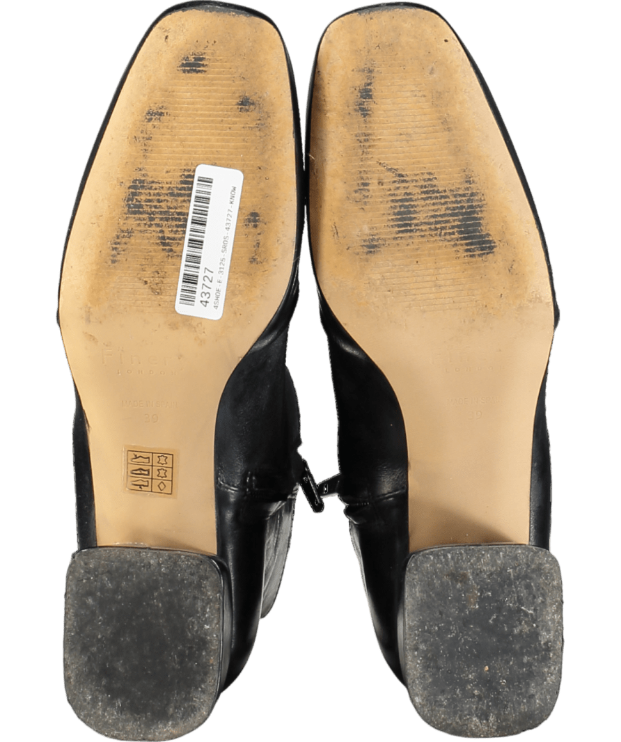 Finery London Black Ankle Boots UK 6 EU 39 👠 - Reliked