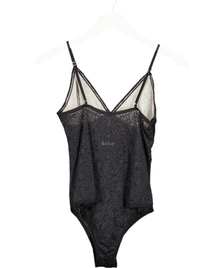 FIORUCCI Black Lace (lined Cups) Bodysuit UK L - Reliked