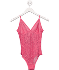 FIORUCCI Pink Lace (lined Cups) Bodysuit UK L - Reliked