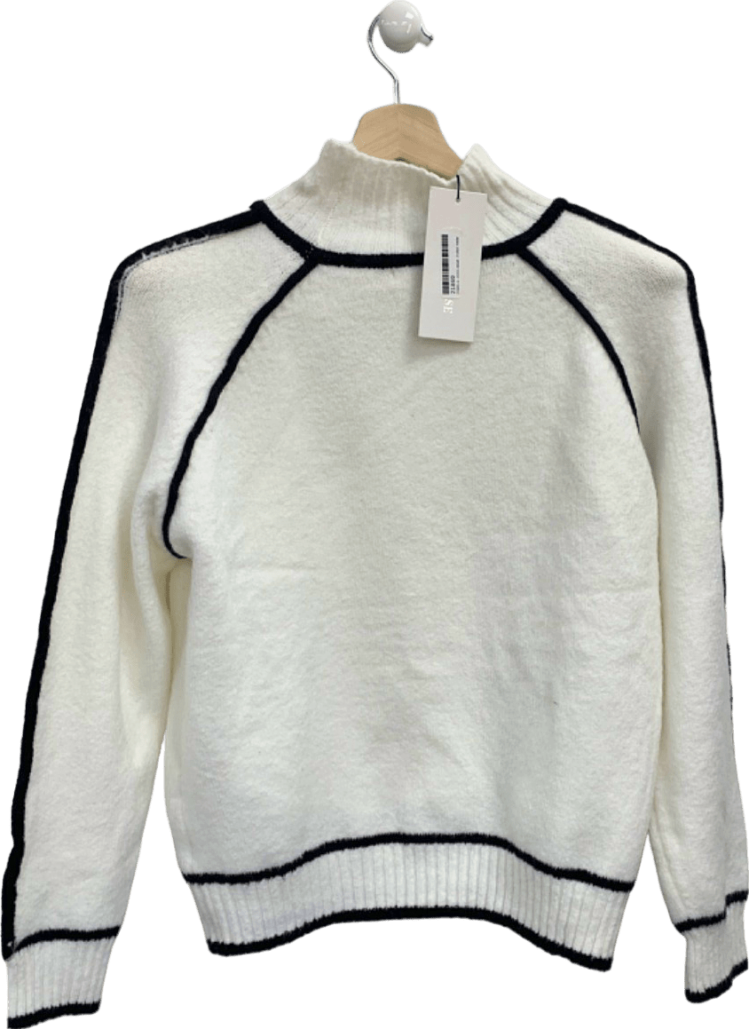 Flamant Rose White Dakota Knit Sweater UK M - Reliked