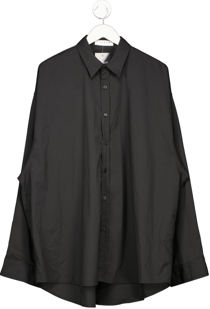 Fleur Black Shirt UK L/XL - Reliked