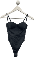 fleur du mal Black Cupped One Piece Swim UK XS - Reliked