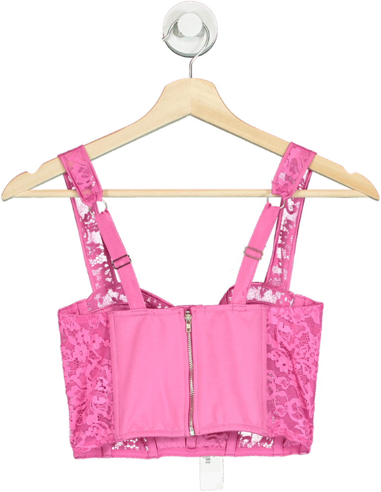 Fleur du Mal Plum Rose Lace Bustier UK XS - Reliked