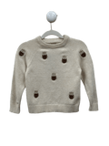 FLINK Beige Owl Embroidered Sweater 3 Years - Reliked