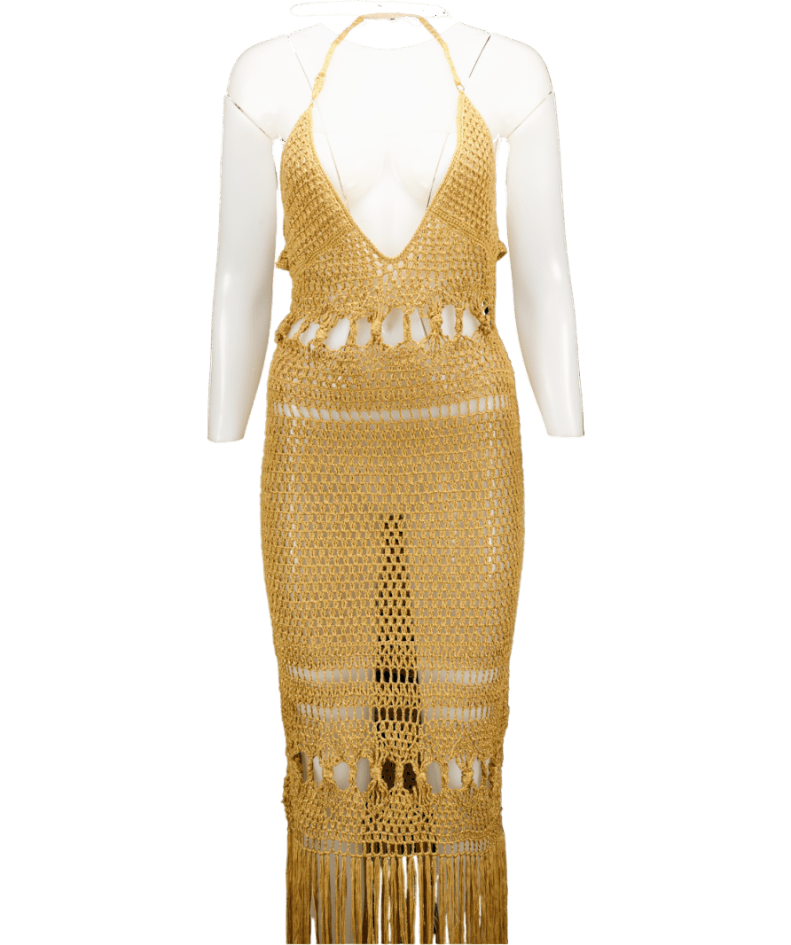 Flook The Label Metallic Kiara Dress UK M - Reliked