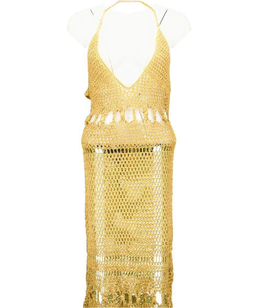 Flook The Label Metallic Kiara Dress UK M - Reliked