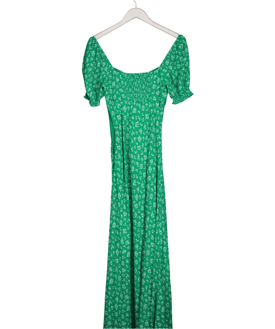 FOREVER NEW Green Stevie Puff - sleeve Dress UK 8 - Reliked