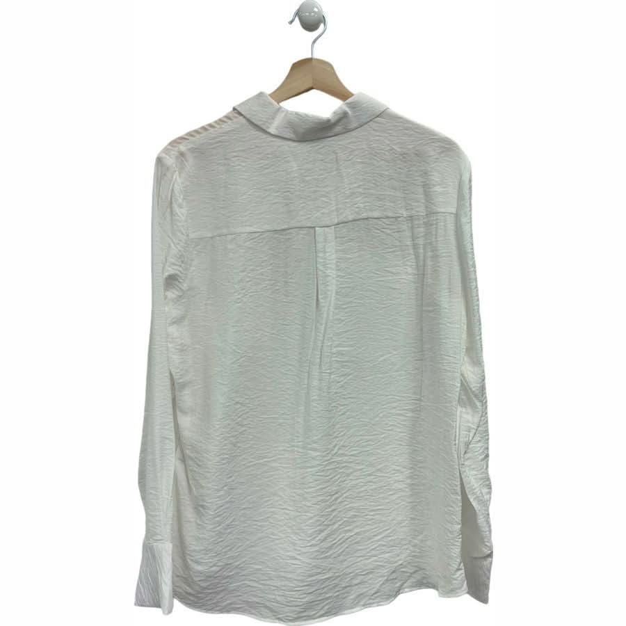 Forever New Porcelain Kelsey Long Sleeve Shirt UK 12 - Reliked