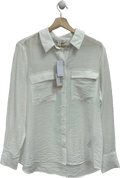 Forever New Porcelain Kelsey Long Sleeve Shirt UK 12 - Reliked