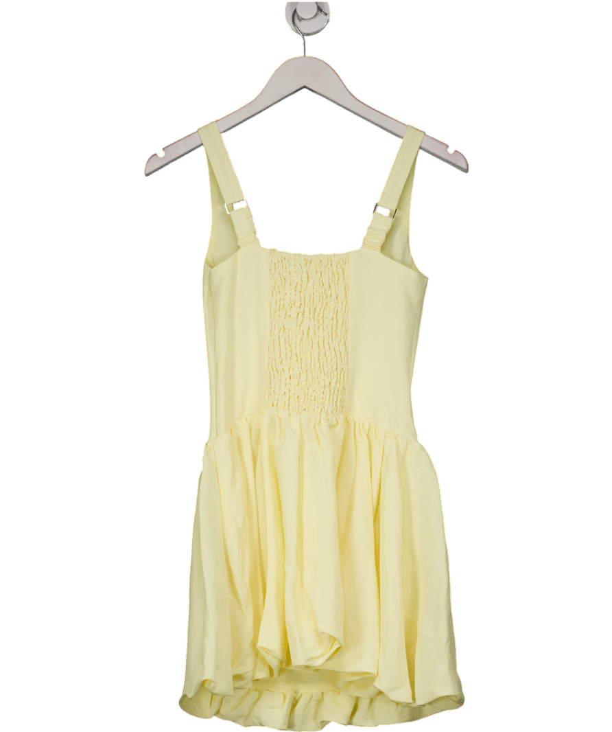 FOREVER NEW Yellow Heidi Bubble Hem Mini Dress UK 6 - Reliked