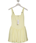 FOREVER NEW Yellow Heidi Bubble Hem Mini Dress UK 6 - Reliked