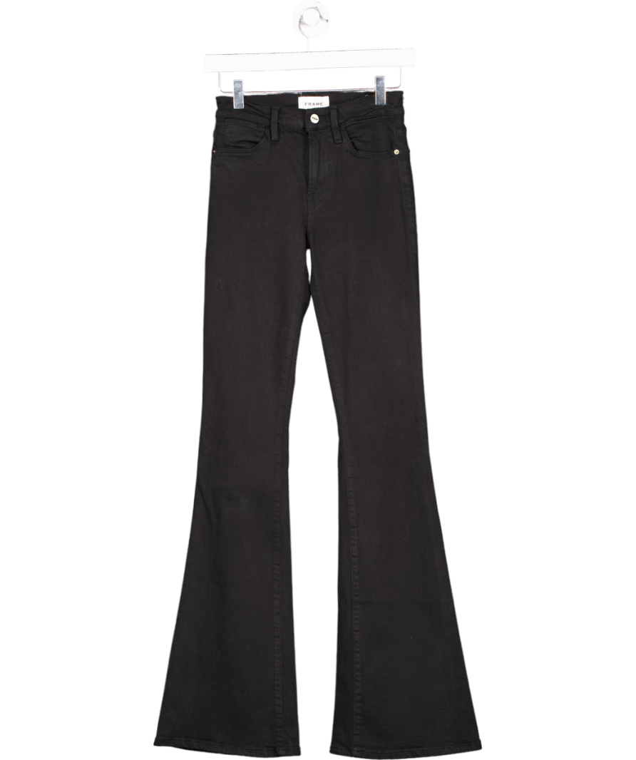 FRAME Black Le High Flare High - rise Flare - leg Stretch - denim Jeans W25 - Reliked