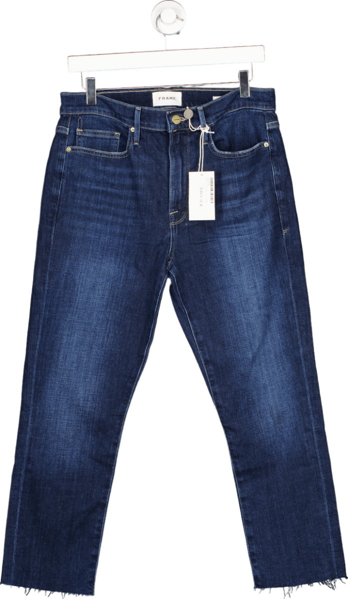FRAME Dark Blue Le Beau Crop Jeans W27 - Reliked