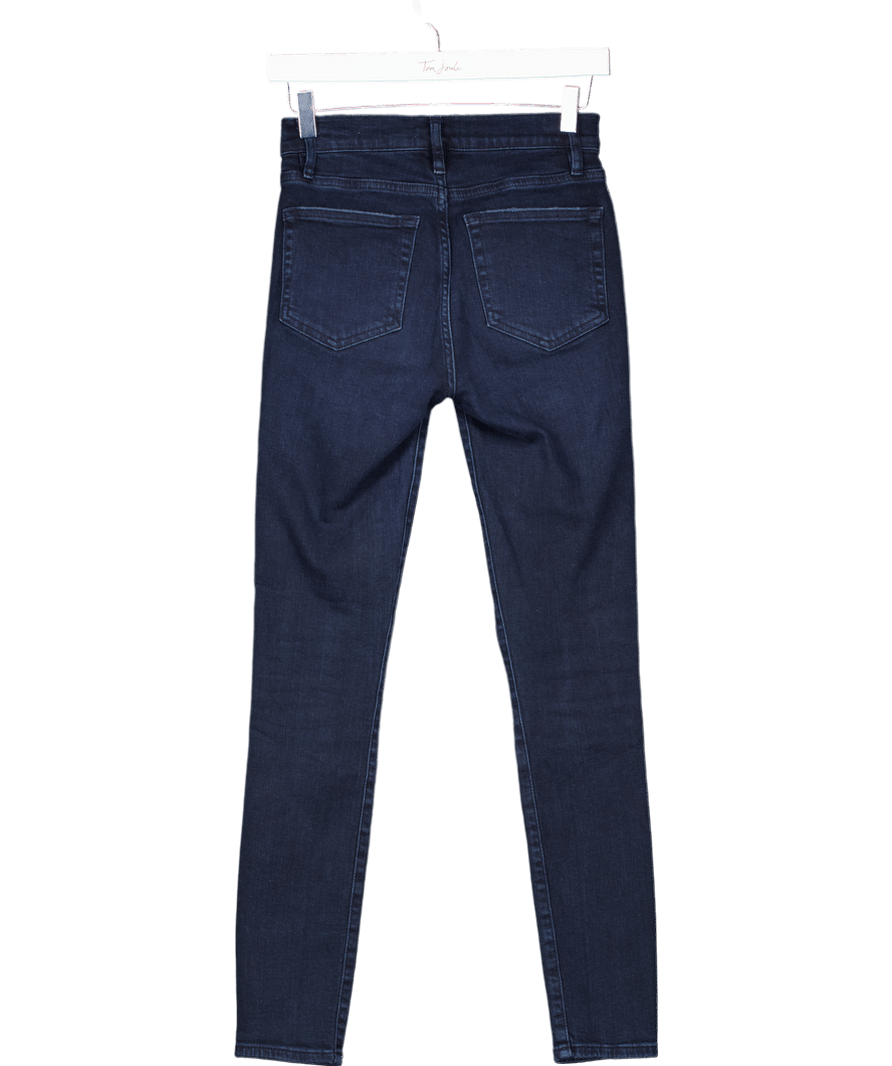FRAME Dark Blue Rinse Le High Skinny Jeans W25 - Reliked