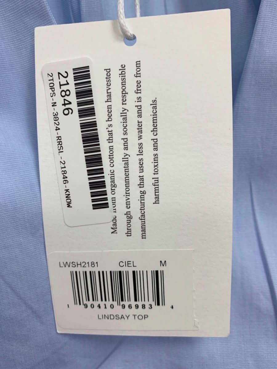 Frame Light Blue Lindsay Top UK M - Reliked