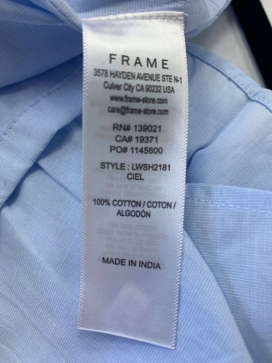 Frame Light Blue Lindsay Top UK M - Reliked