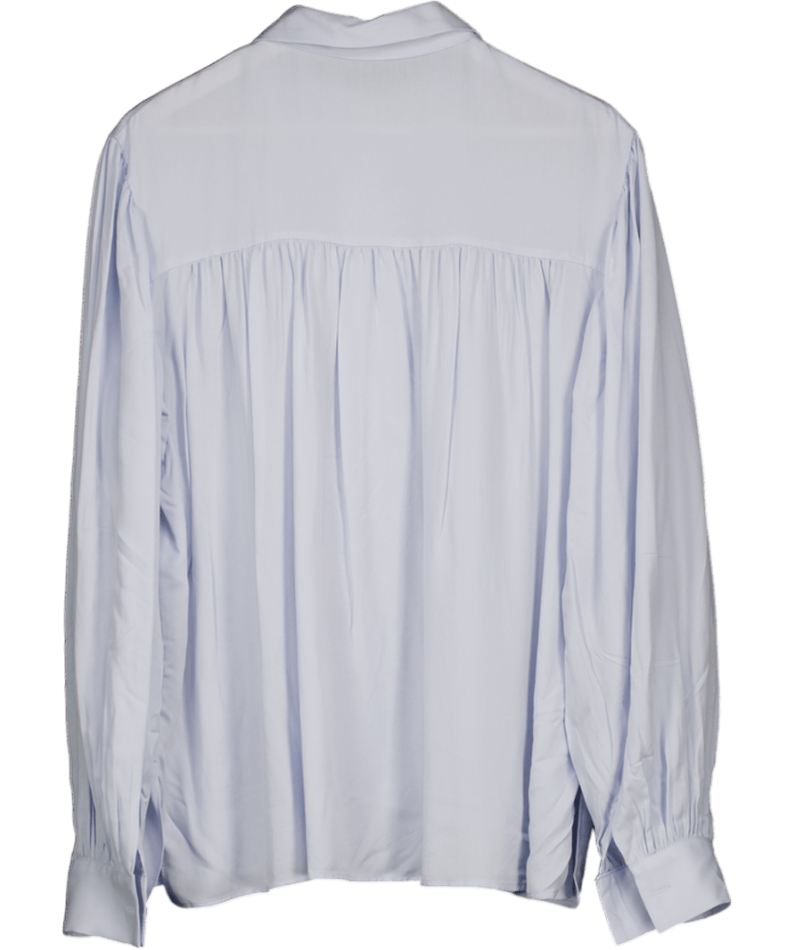 FRANKIE SHOP Blue Azura Fluid Shirt UK M/L - Reliked