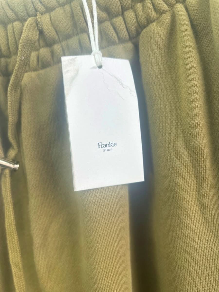 Frankie Shop Olive Green Drawstring Sweatpants M - Reliked