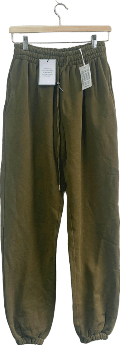 Frankie Shop Olive Green Drawstring Sweatpants M - Reliked