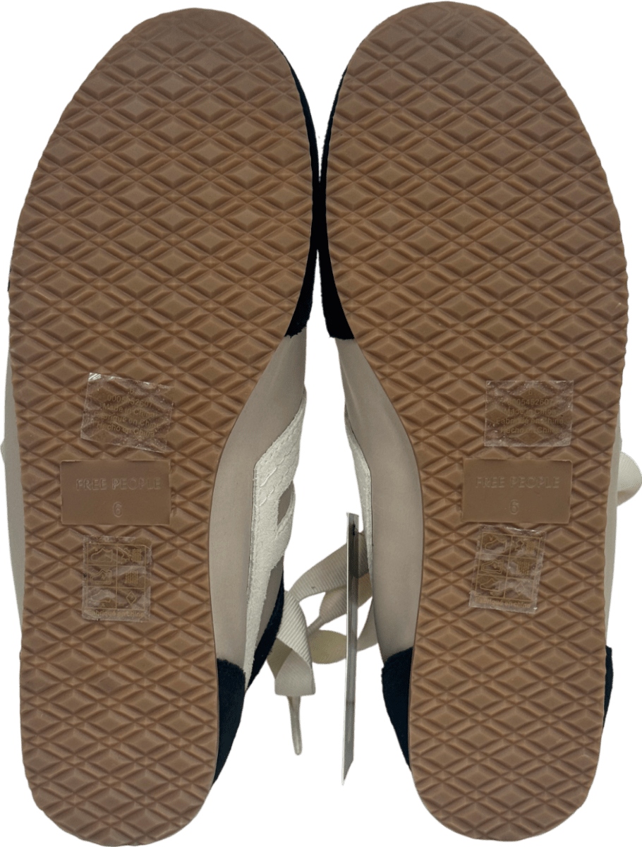 Free People Beige Aces Tennis Shoes UK 6 EU 39 👠 - Reliked