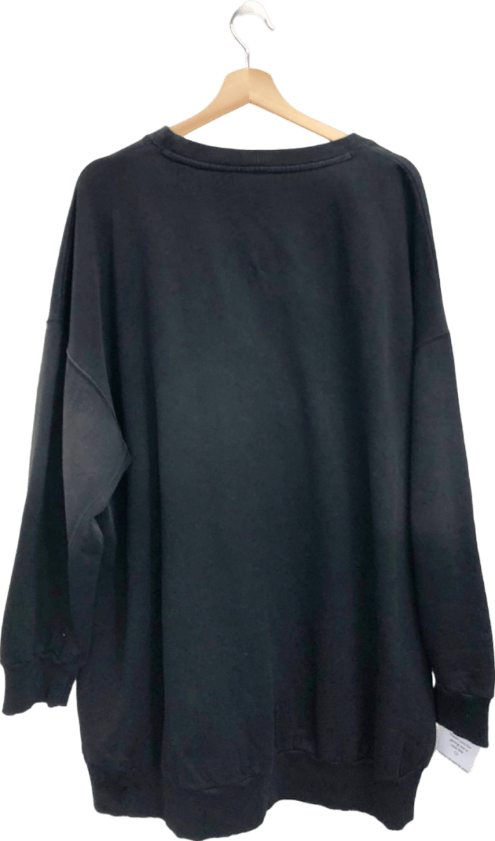 Free People Black Nashville Embellished Sweatshirt UK L/XL - Reliked