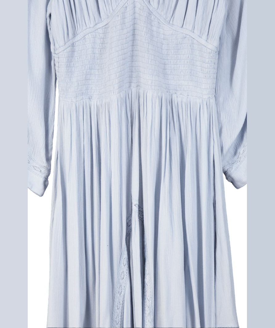 Free People Blue Dixie Maxi Dress UK L - Reliked