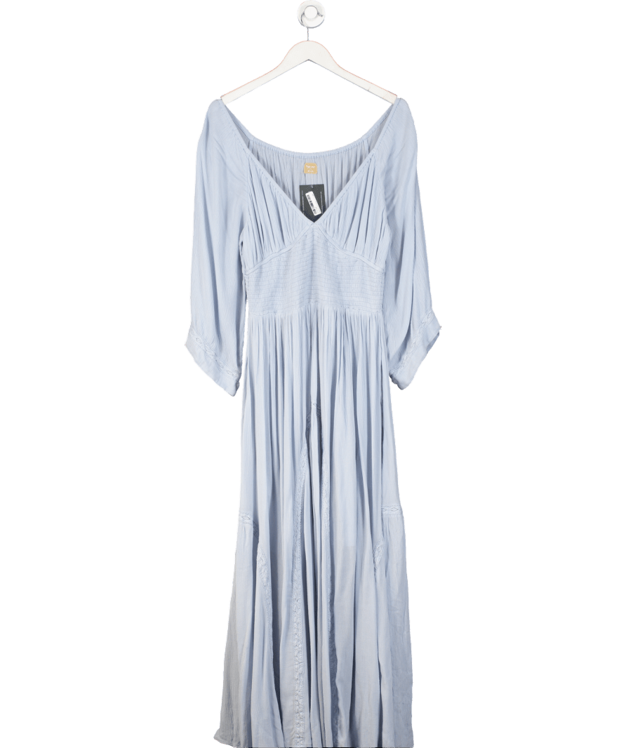 Free People Blue Dixie Maxi Dress UK L - Reliked