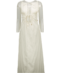 Free People Cream Cut Out Halter Midi Dress UK M - Reliked