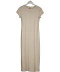 Free People Cream Good Feels Slim Midi Dress UK M - Reliked