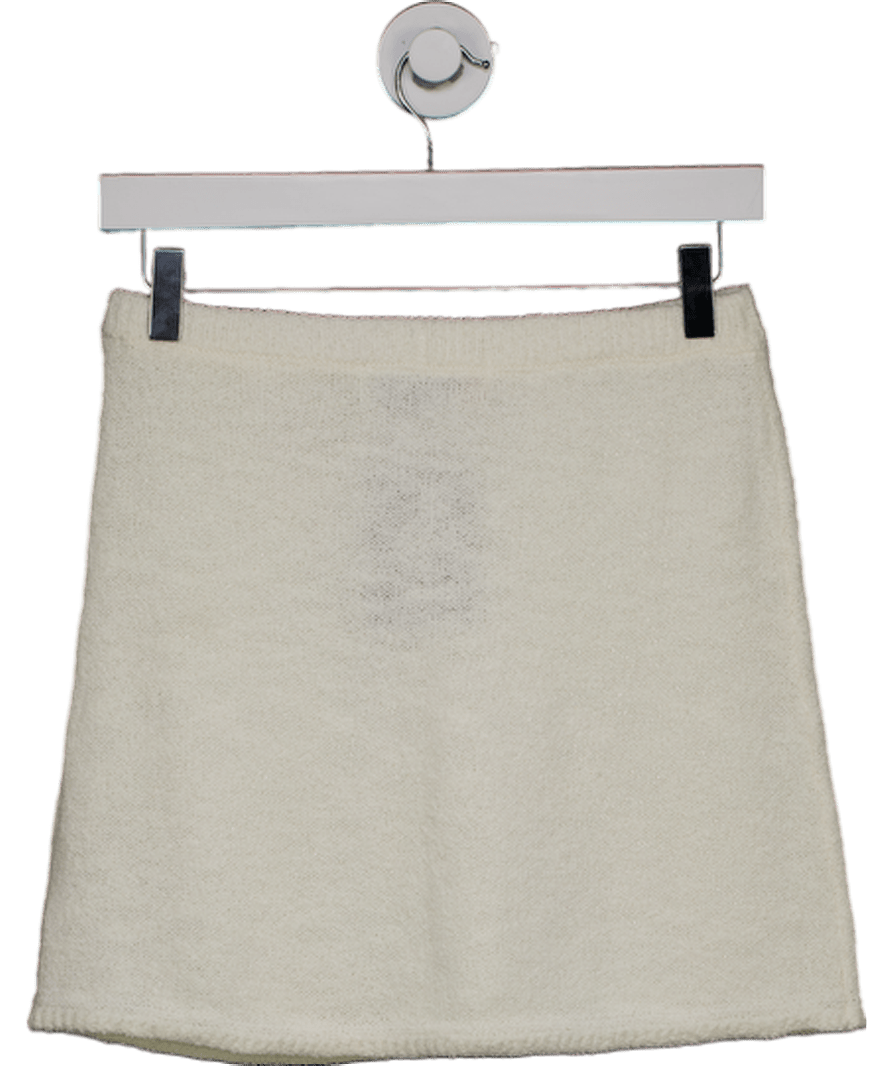Free People Cream Knit Mini Skirt UK XS - Reliked